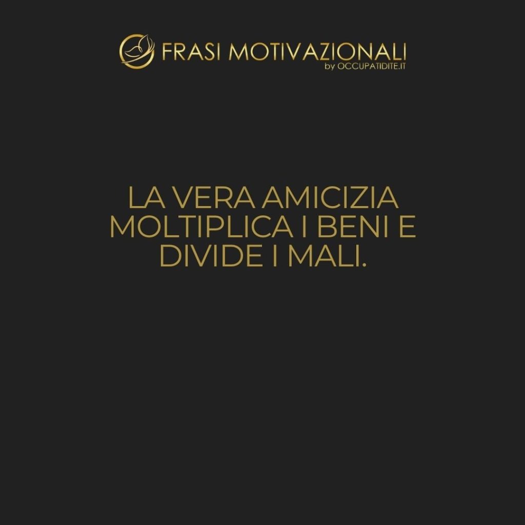 La vera amicizia moltiplica i beni e divide i mali.  –   Baltasar Gracián